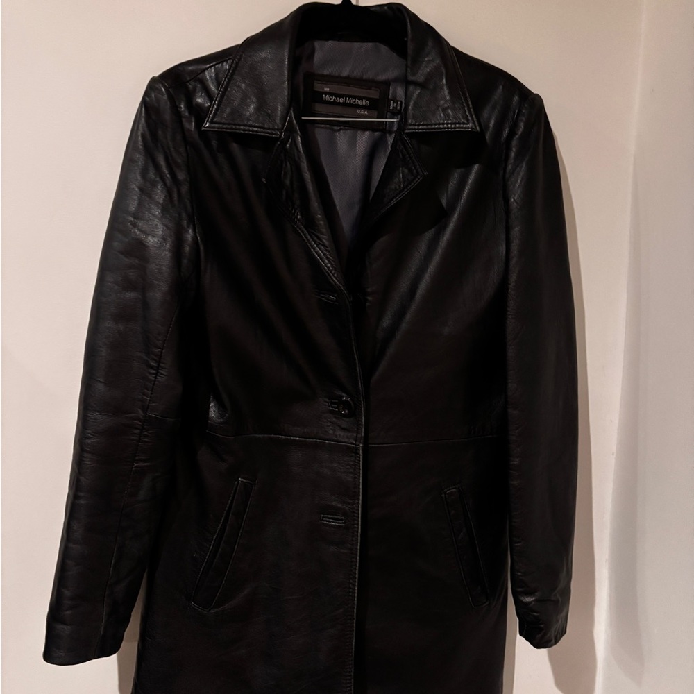 Michael Michelle Women's Black Leather Jacket